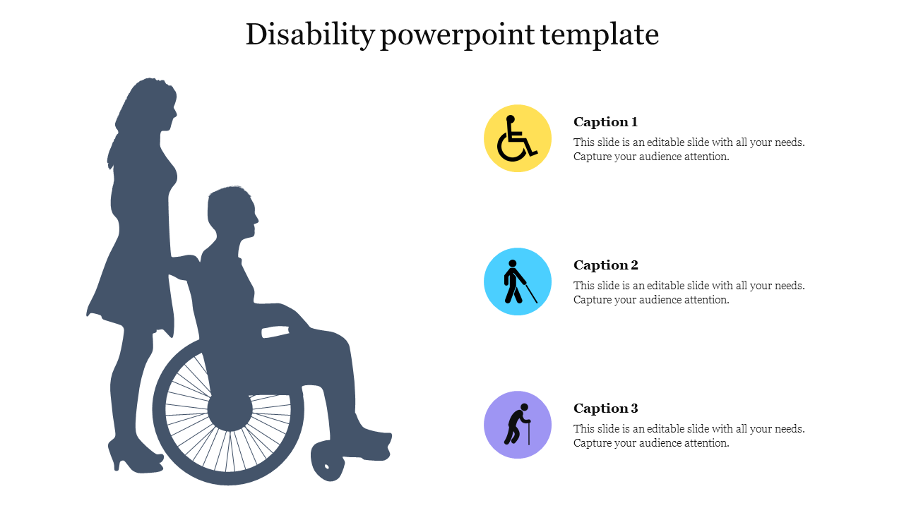 Disability PowerPoint Template Presentation & Google Slides
